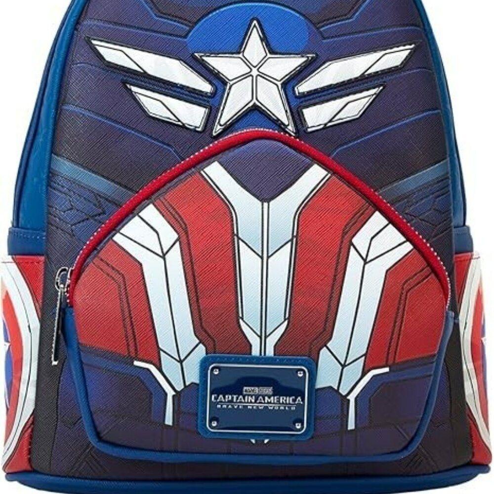 Loungefly Marvel Captain America Brave New World Cosplay Mini Backpack NWT​